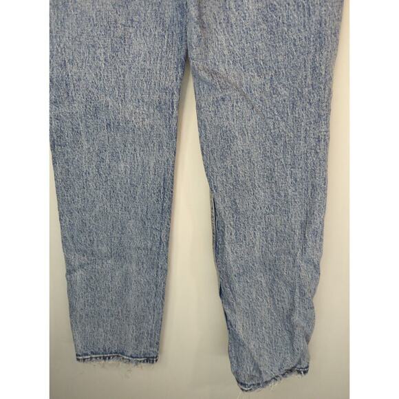 Abercrombie & Fitch Light Wash The 90's Straight Ultra High Rise Jeans Sz 24/00R - Picture 10 of 13